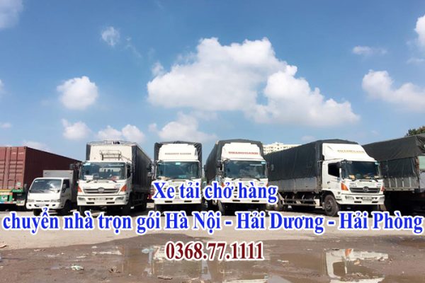 Xe tải chở hàng, chuyển nhà trọn gói Hà Nội - Hải Dương - Hải Phòng